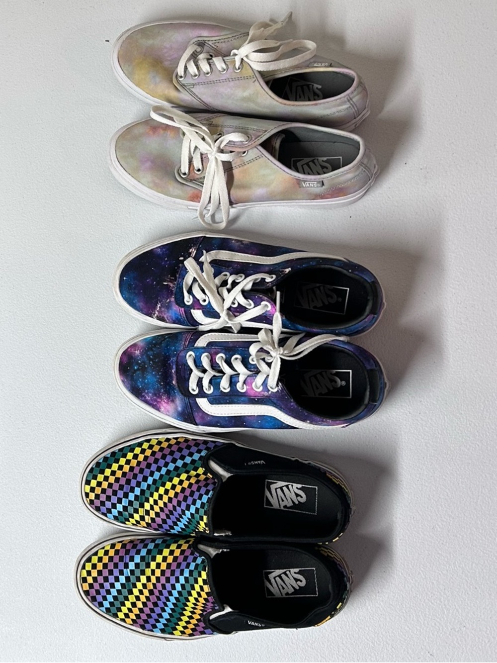 Women’s Van size 8, set of three, used condition